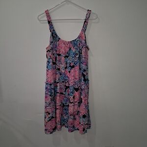 Lilly Pulitzer Pink and Blue Floral Dress